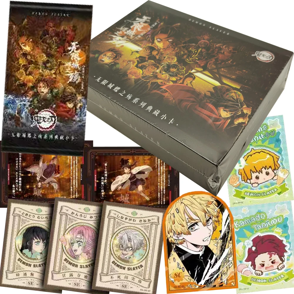 

Demon Slayer Collection Cards Kamado Nezuko Kanroji Mitsuri Anime Fashion Colorful Laser Transparent Cards Fans Hobbies Gifts