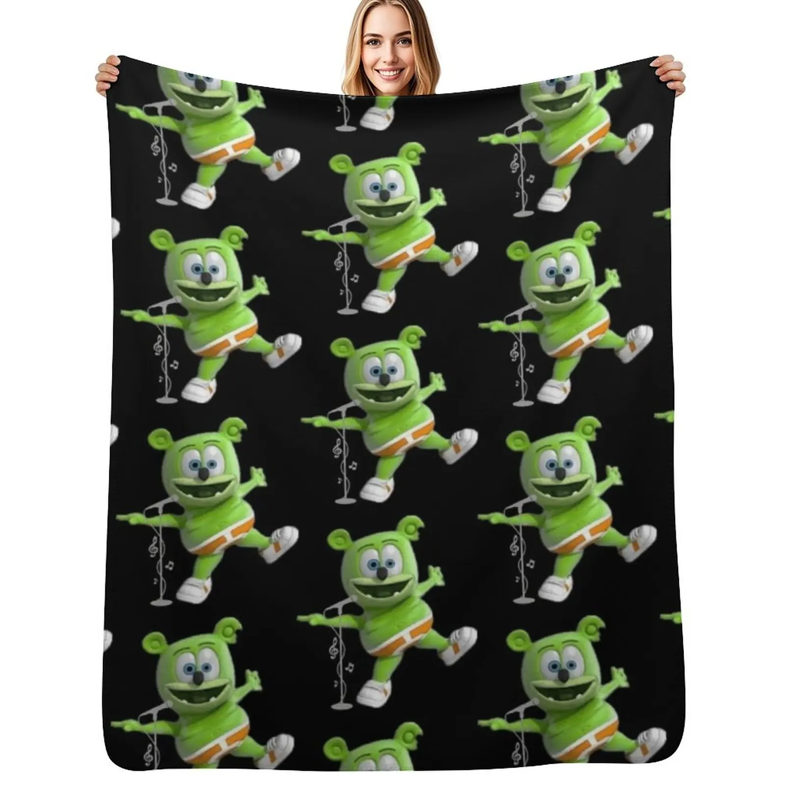 

The gummy bear song . Throw Blanket Sleeping Bag for babies For Decorative Sofa Plaid on the sofa Blankets