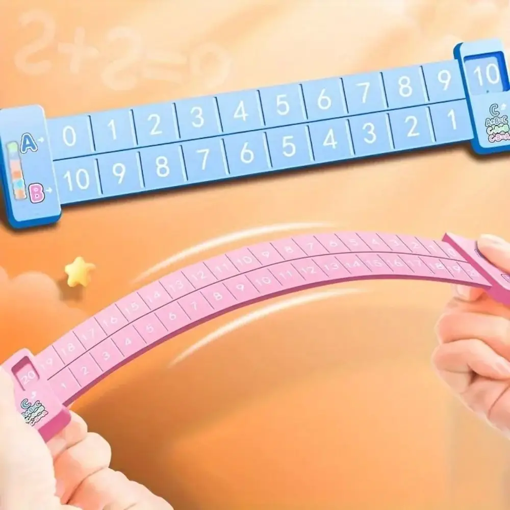 Early Education Number Decomposition Ruler Enlightenment Aid Learning Straight Ruler Plastic Stationery Student Ruler