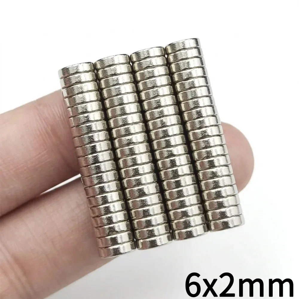 6x2 6x3 8x2 8x3 mm Super Strong Round Disc Shape Neodymium Magnets Powerful Magnetic Imanes For Fridge, DIY, Craft, Building