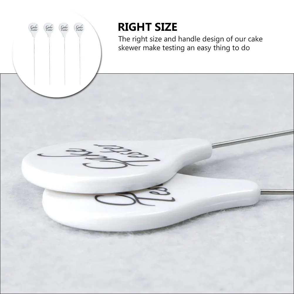 

4 Pcs Detection Needle Cake Test Pin Stainless Steel Tester for Baking and Cakes