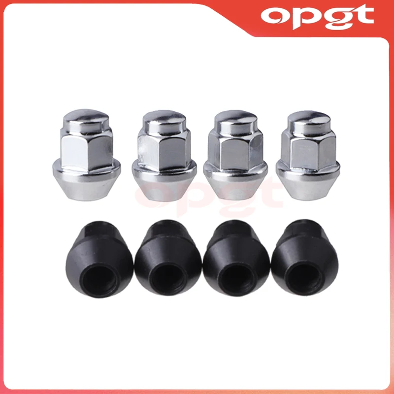 OPGT 4 Pcs M10x1.25 Acorn Wheel Lug Nuts 10mm Screw Bolt Head Cover For Hisun Massimo HS500 700 800 ATV Buggy UTV Quad Bike Part
