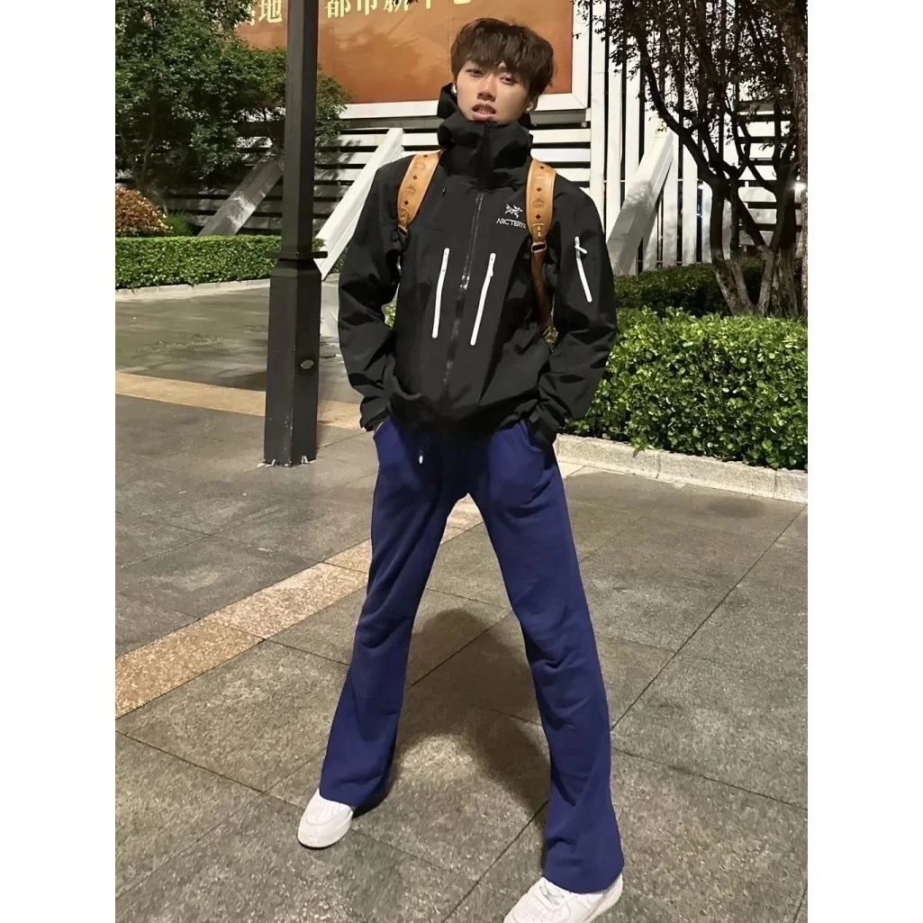 

Спортивные брюки Zlayco Arabesque с вышивкой, прямого кроя, повседневные, для мужчин и женщин, синие, модные, арт. AL...