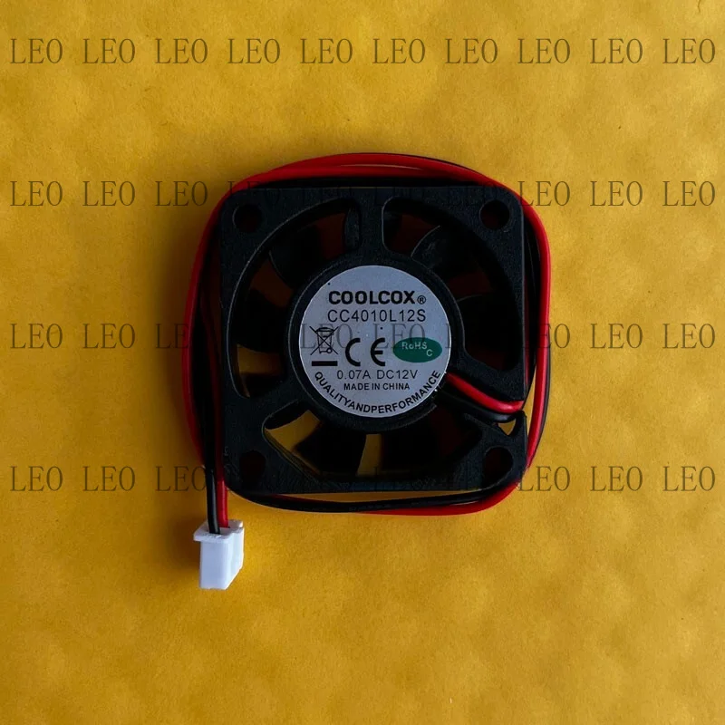 MY For COOLCOX CC4010L12S 4010 DC12V 0.07A 4CM 2-Wire Silent Cooling Fan