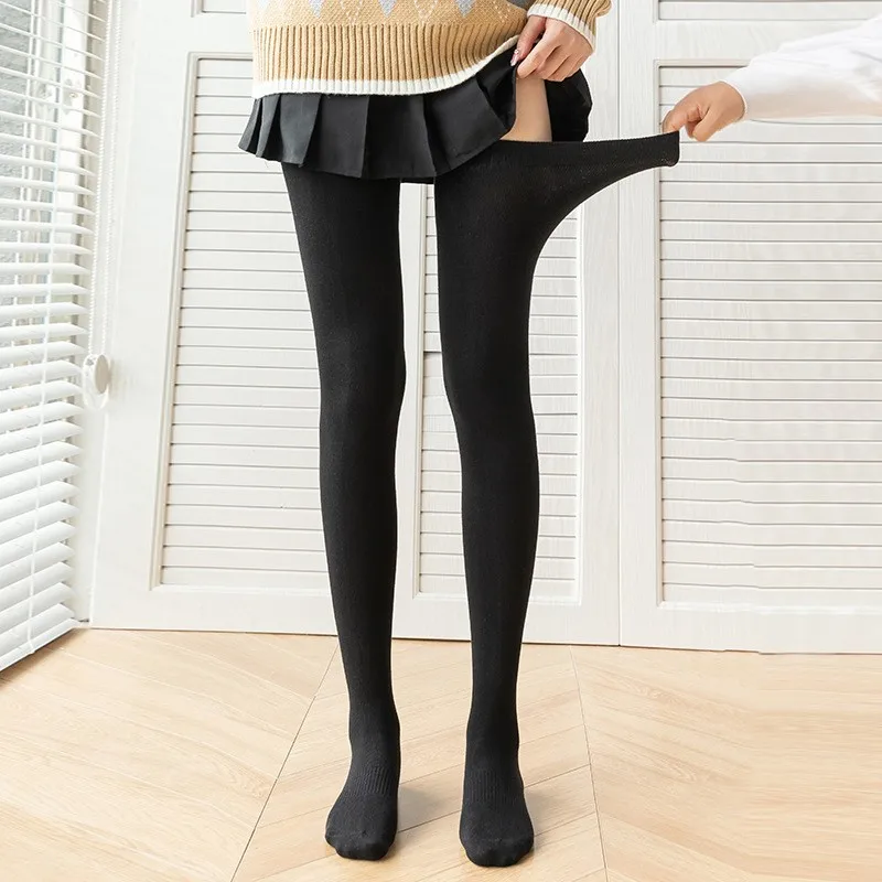 Frauen über dem Knie Oberschenkel hoch über den Kniestrümpfen Lolita Damen warme Kniestrümpfe Sexy schwarze warme lange Strümpfe