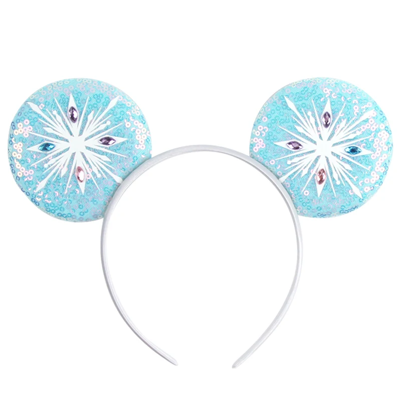 Frozen Mouse Ear Stirnband für Frauen und Mädchen, glitzernde lila Schleifen-Haarreifen für Party, Valentinstag, Geschenk, Urlaub, Haar-Accessoires – Detail 9