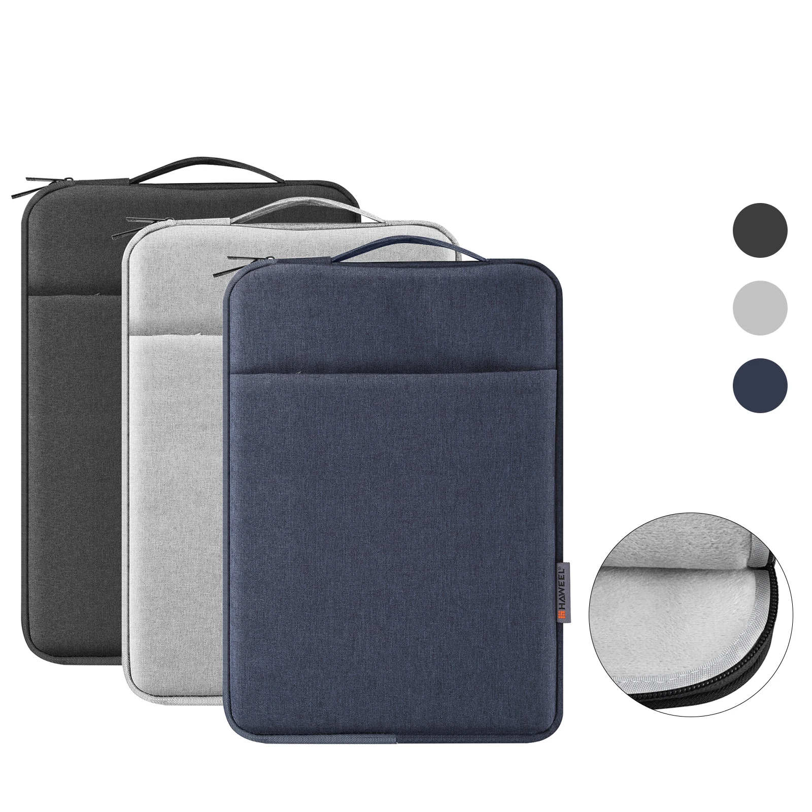 

Чехол для ноутбука HAWEEL, портфель на молнии, сумка для ноутбука, сумка для Macbook для ноутбука 15-16,7 дюймов, 14-15 дюймов, 12,5-13,5 дюймов