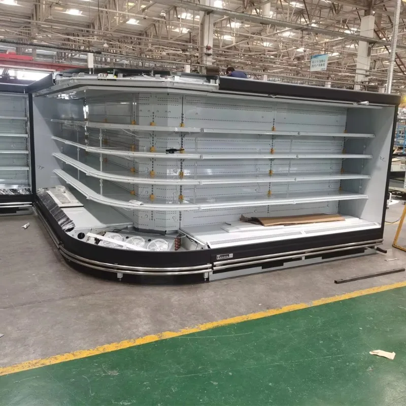 2026 Open Fridge for Supermarket with Commercial Open Display Fridge for Produce and Beverages Customized