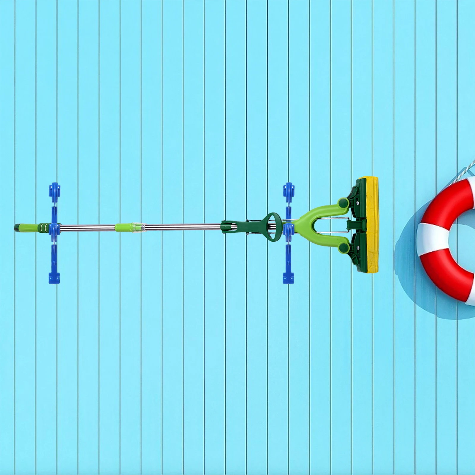 

4Pcs Poolside Hanging Hook Strong Bearing Capacity Safe Environmentally Friendly Swimming Pool Tool Hanger Poolside Hanging Hook