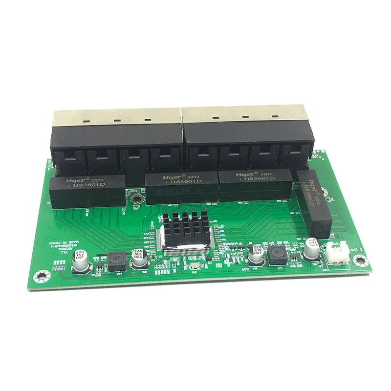 OEM  RJ45 16 Port Fast Ethernet Switch module Lan Hub US EU Plug 5v-12V Adapter Power Supply Network Switch motherboard