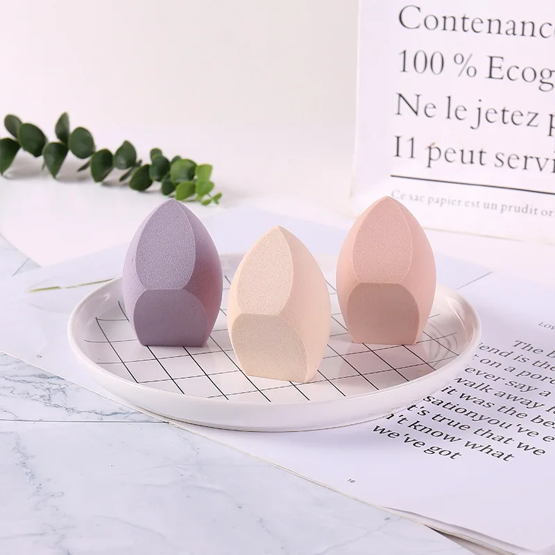 3 pçs tamanho grande maquiagem esponja puff fundação cosméticos puff molhado e seco dupla utilização macio maquiagem fundação esponja puff compõem puffs