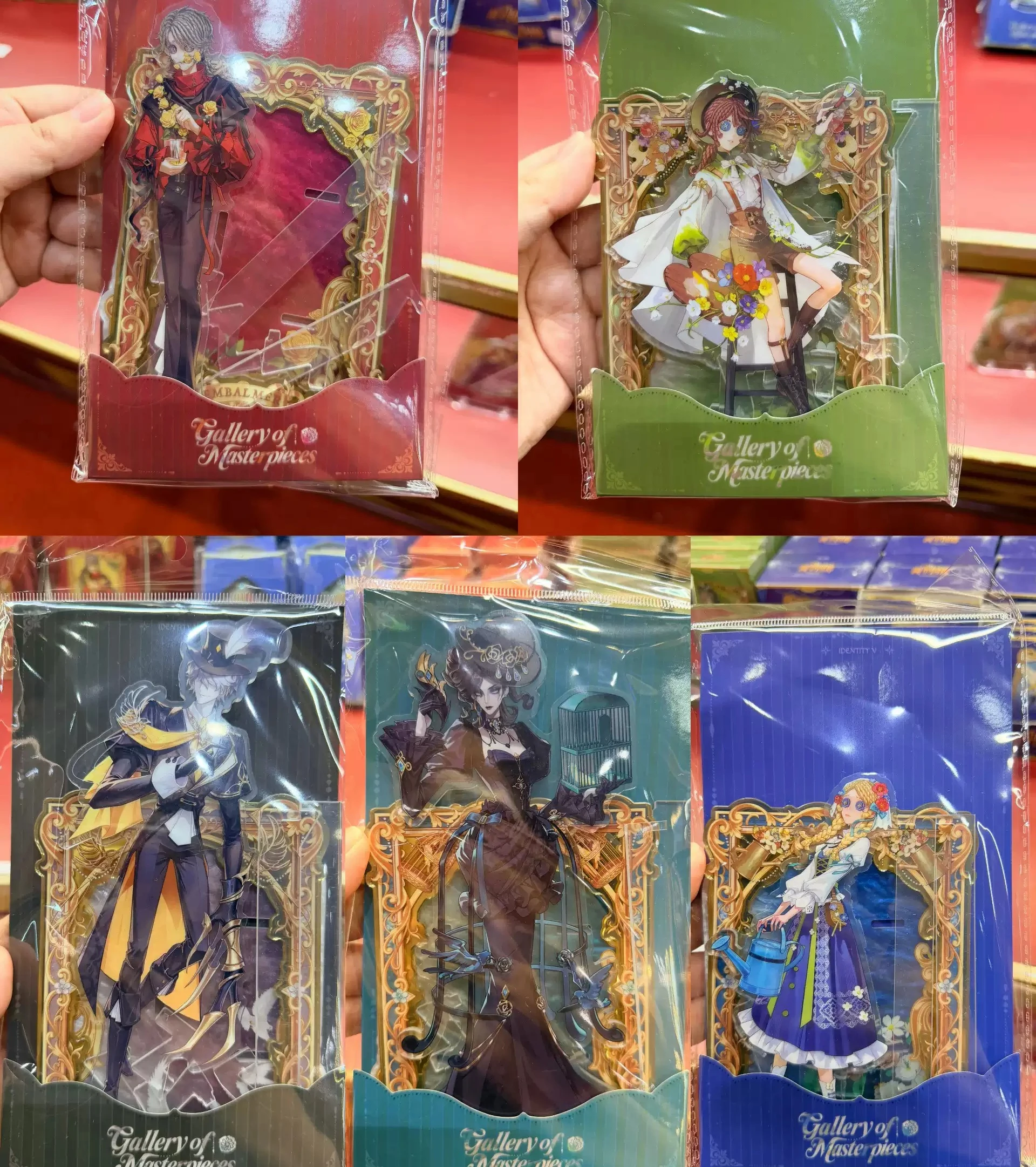 Identity V Opera Singer Embalmer Painter Cosplay Anime Acrylic Standee Desktop Ornament Standing Sign Official Game Gifts