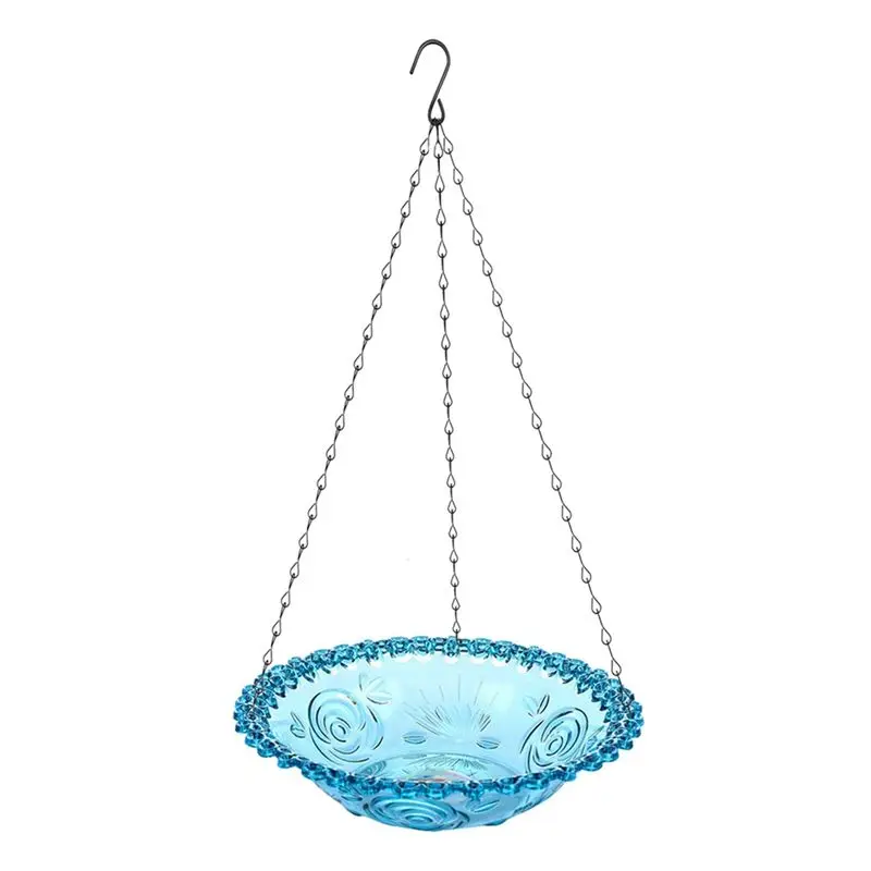 MLGB-Bird Flower Shaped Hanging Bird Feeder Birdbath For Garden Outdoor,Yard Farm Supplies,Hummingbird Feeder Supplies