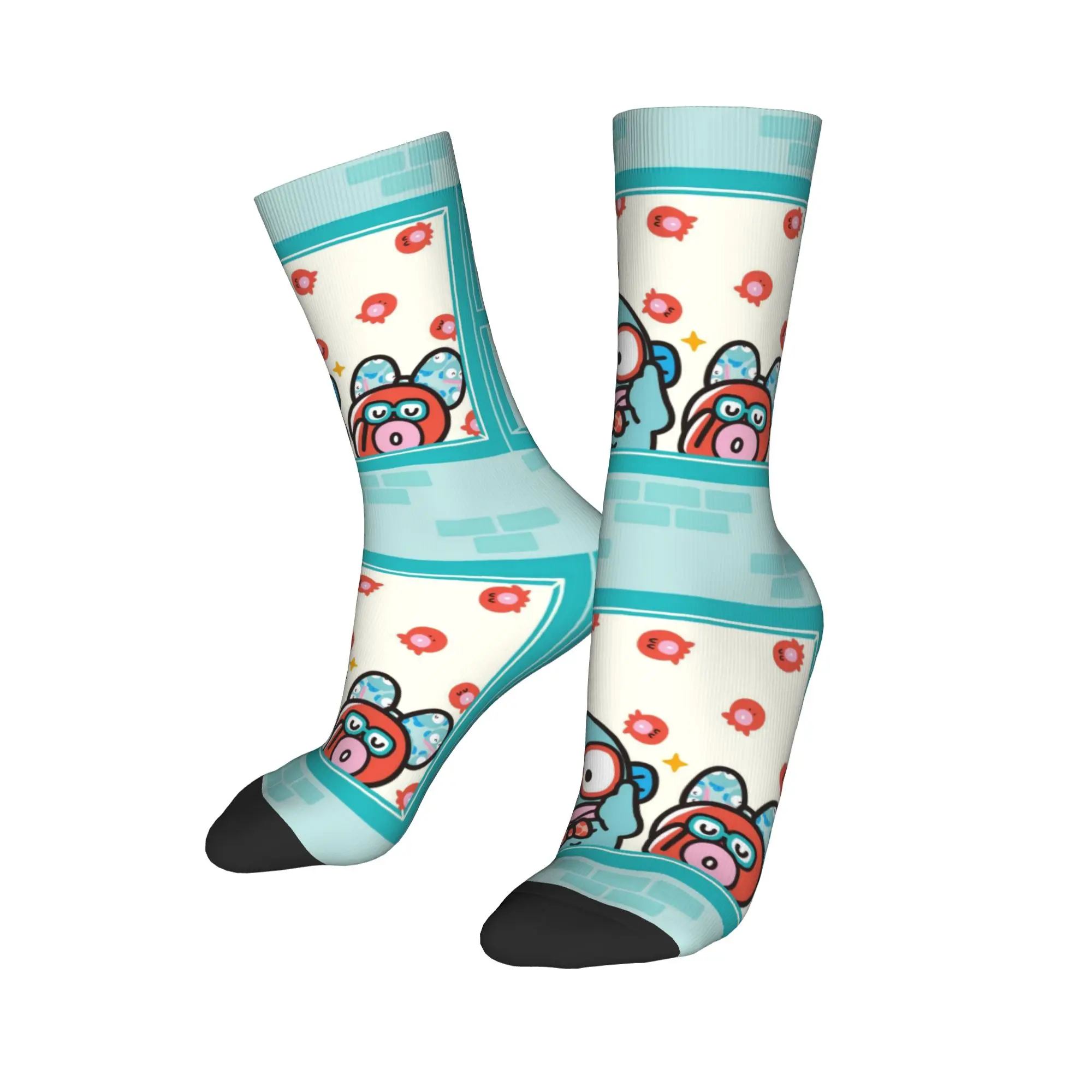 

Носки Hangyodons, чулки в стиле Харадзюку, зимние нескользящие мужские носки, качественные дизайнерские уличные носки