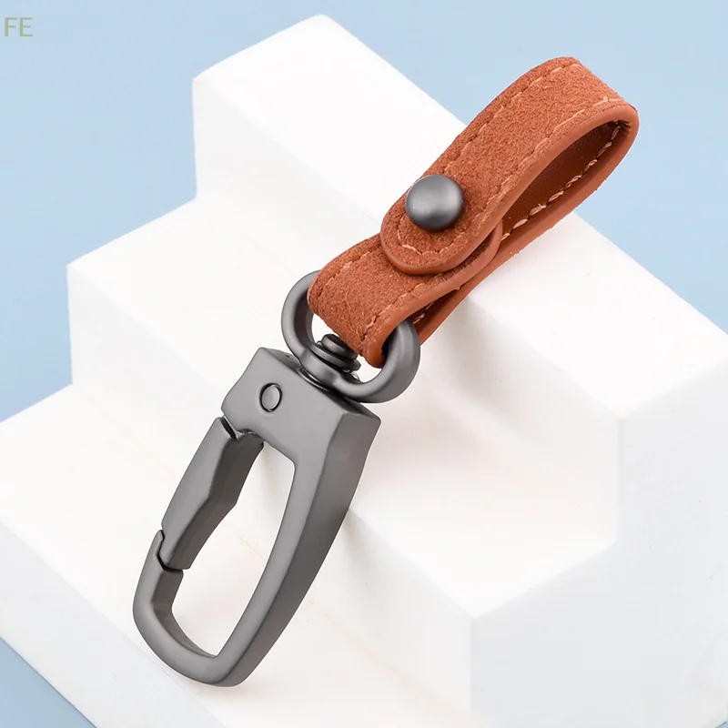Llavero de cuero hecho a mano DIY, llavero para coche de alta calidad, accesorios de llavero, llavero para coche, llavero para hombre, llavero para cinturón