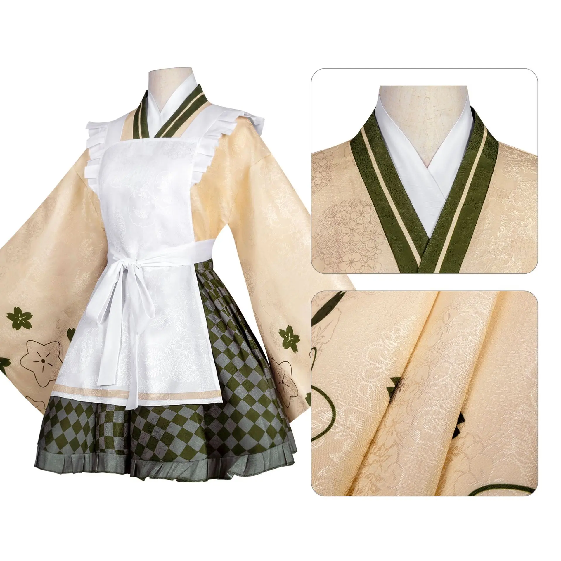 أزياء الخطة العالمية التأثيرية الملونة للمسرح، أزياء التنزه هيغامي كيمونو الأنيمي