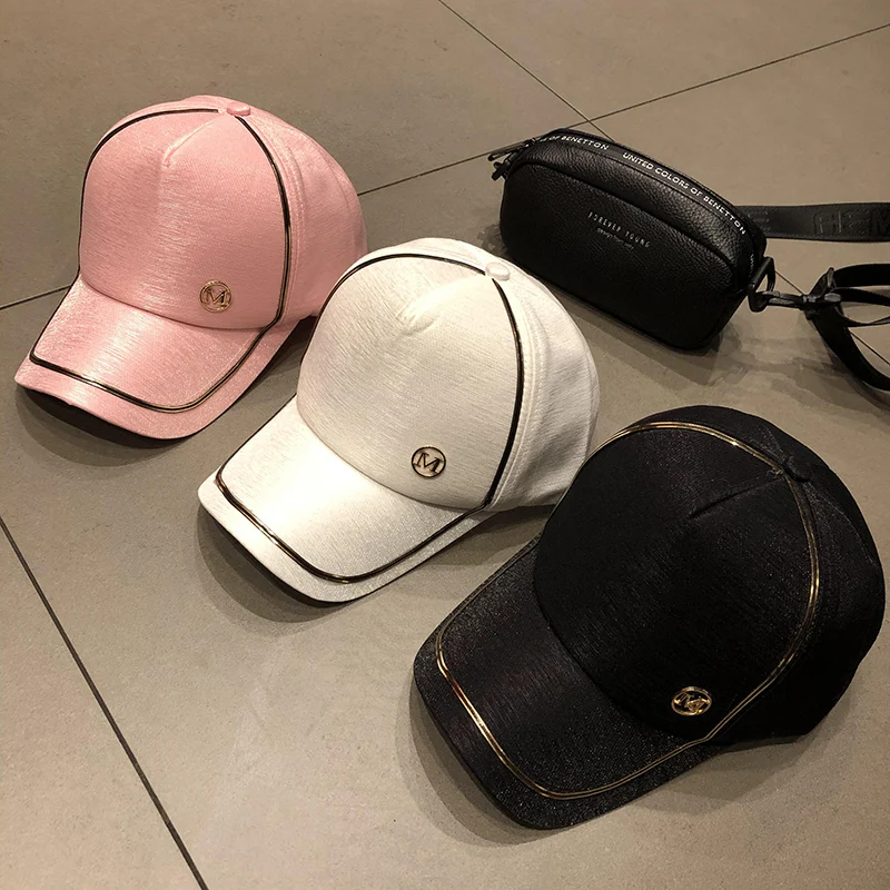 

Hat Women's Peaked Cap Spring and New Sun Hat Korean Fashionmonger All-Match Mercerized Couple Sun Protection Baseball Cap Men