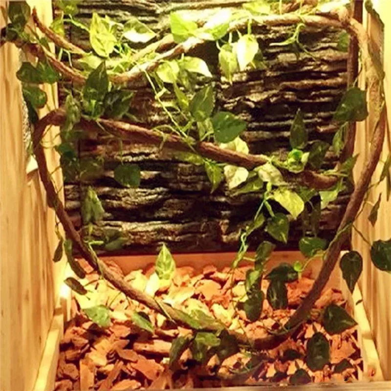 1/2/3PCS Large Flexible Vines Rattan Habitat Decoration Bendable Jungle Branches Climb Pet Supplies Reptiles Terrarium Decor 1m