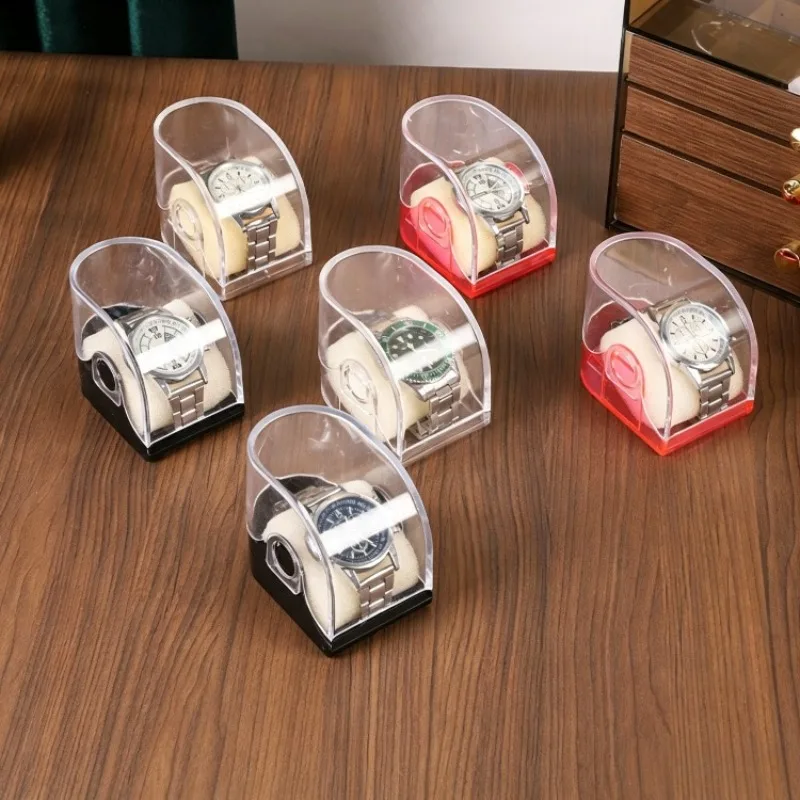 Portable Watch Box Miniature Dustproof Transparent Watches Boxes Multipurpose Bracelet Organizer Case Transparent Watches Case