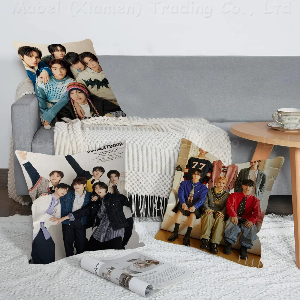 

Kpop Group BOYNEXTDOOR Who! Pillow Gift Home Office Decoration Bedroom Sofa Car Cushion Cover Case 45x45