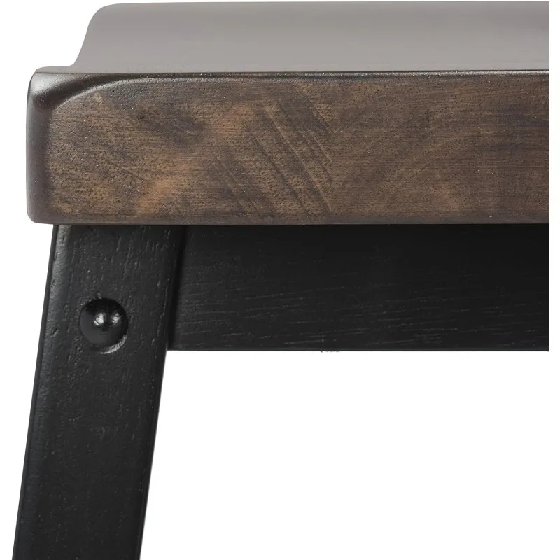 Home Collection Haley Set da Pub 4 pezzi, nero/marrone