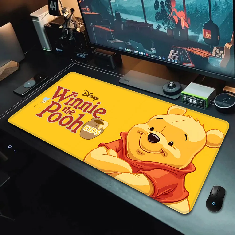 Disney Winnie the Pooh Mousepad HD Printing Computer Gamers Locking Edge Non-slip Mouse Pad XXL90x40cm Keyboard PC Desk Pad