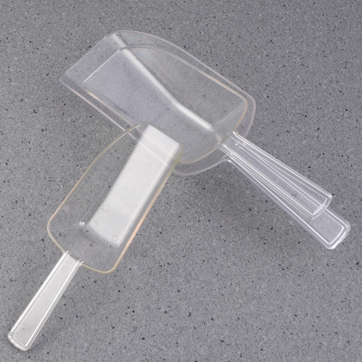 

3pcs Plastic Measuring Scoop Clear Multi-Purpose For Ice Cream Sugar Flour Dessert Buffet Wedding Home Lightweight