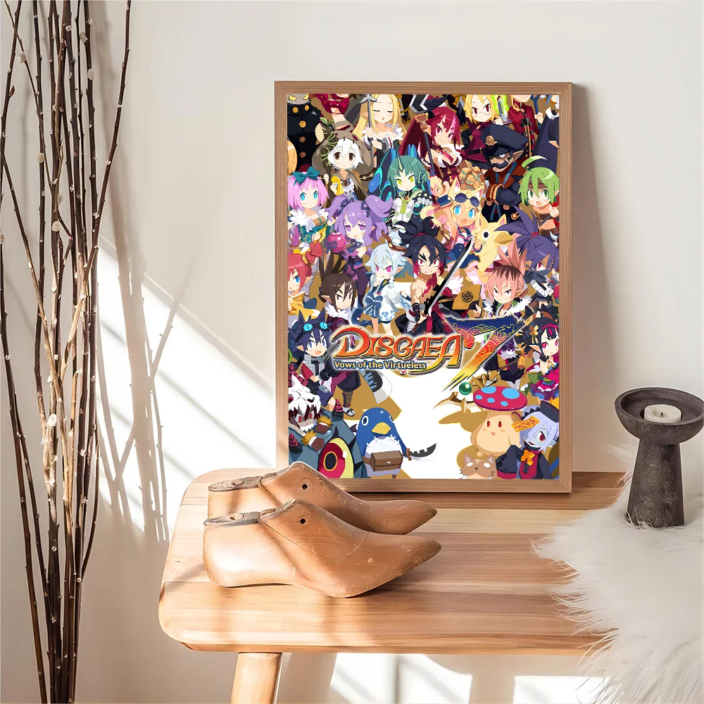 Disgaea game Classic Vintage Posters Decoracion Painting Wall Art White Kraft Paper Kawaii Room Decor