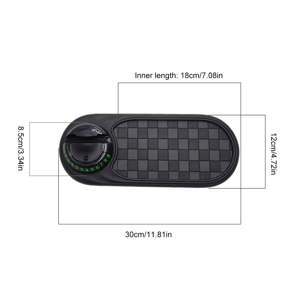 車のダッシュグリップパッド多機能 360 度回転自動車電話ホルダー手ぶれ防止滑り止め電話マウントサングラスコイン用