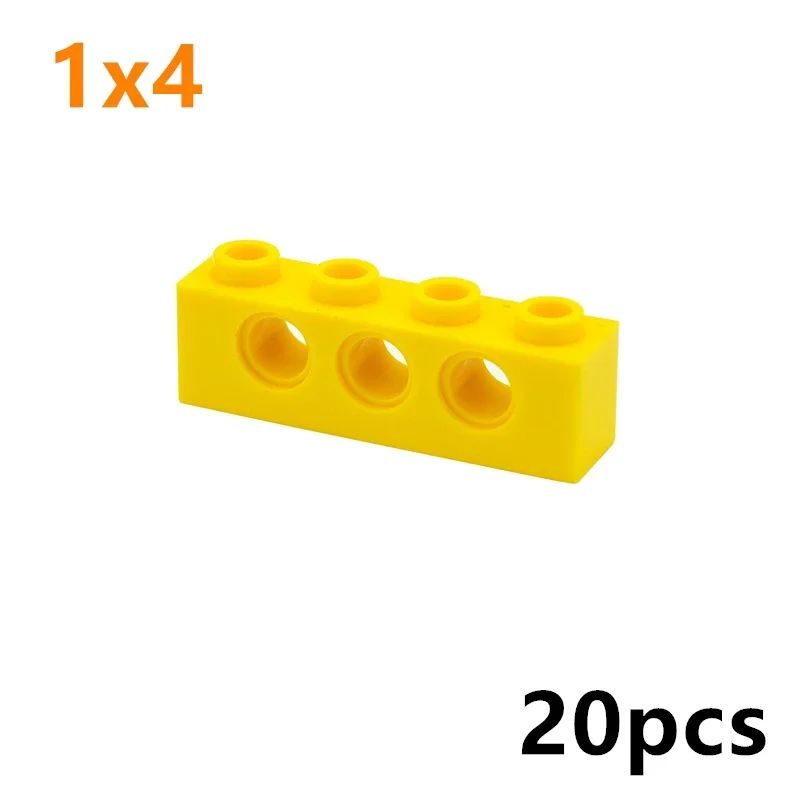 DIY Parts Compatible Assembles Particles 3701 1x4 With 3 Holes MOC Technical Building Blocks Educational Creative Toys For Kids