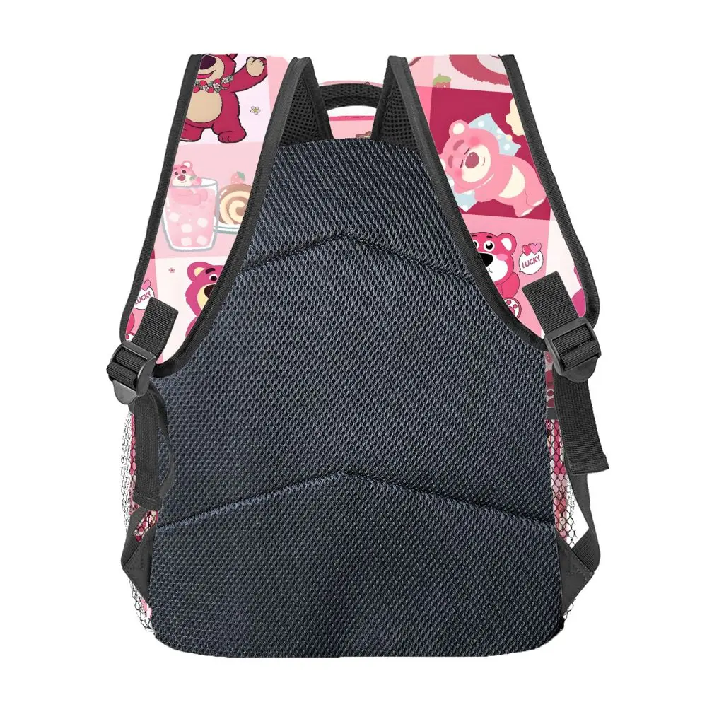 ディズニー ストロベリーベア バックパック、カジュアルバッグ、大容量、高品質ギフト、パーソナライズされた日常使用