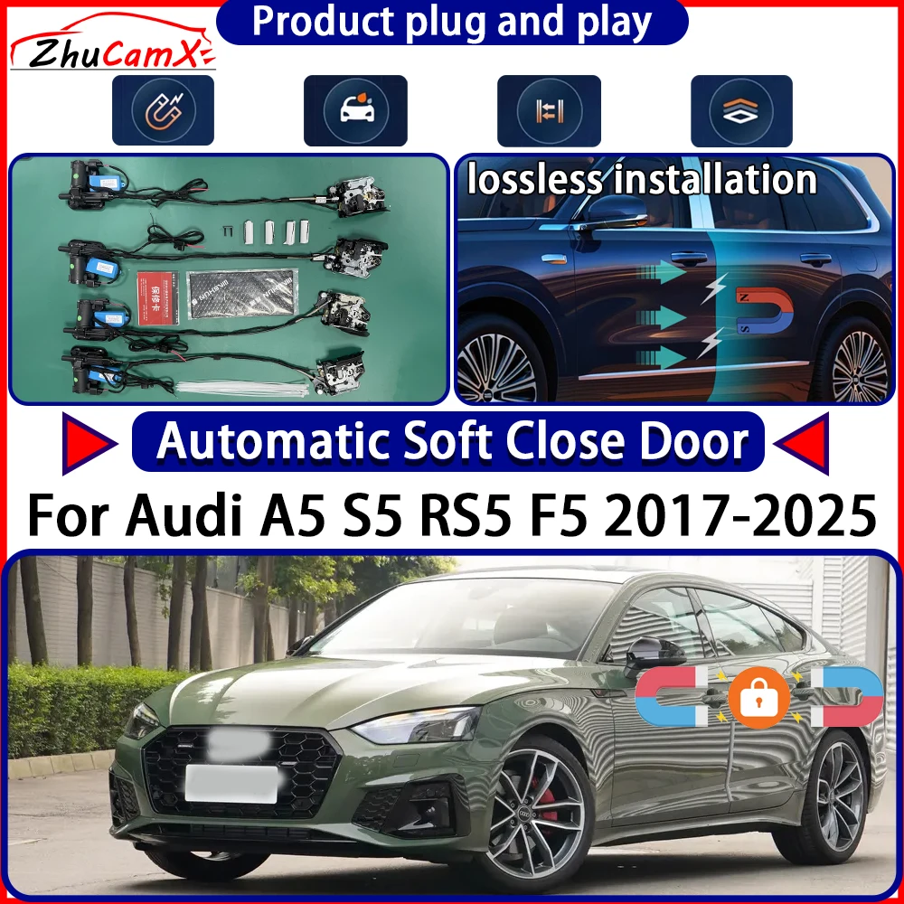 OEM Electric Door Lock Actuator for Audi A5 S5 RS5 F5 2017-2025 Soft Close Door Kit Power Latch System Auto Pull Door Easy