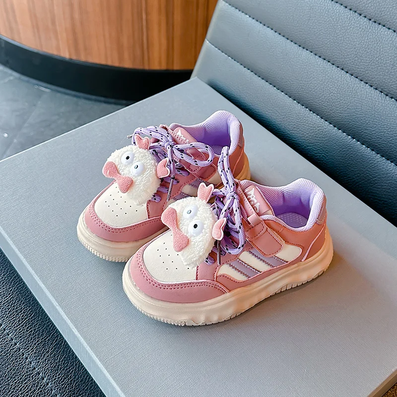

2025 NEW Kids Girl's skate Shoes Child Sneakers Boys Casual Shoe Hook & Loop Cartoon Design Spring Children's Trainers for 26-36