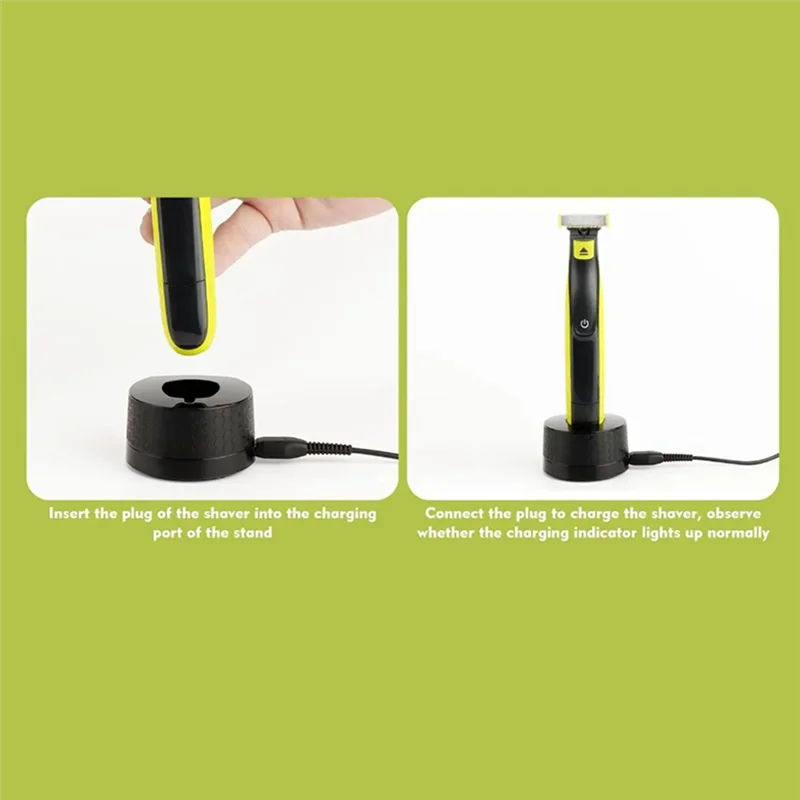 LITE-For QP2530 2520 2630 6530 전기 면도기 T-블레이드 충전 베이스 벽걸이 형 충전기 홀더 충전기 교체 파