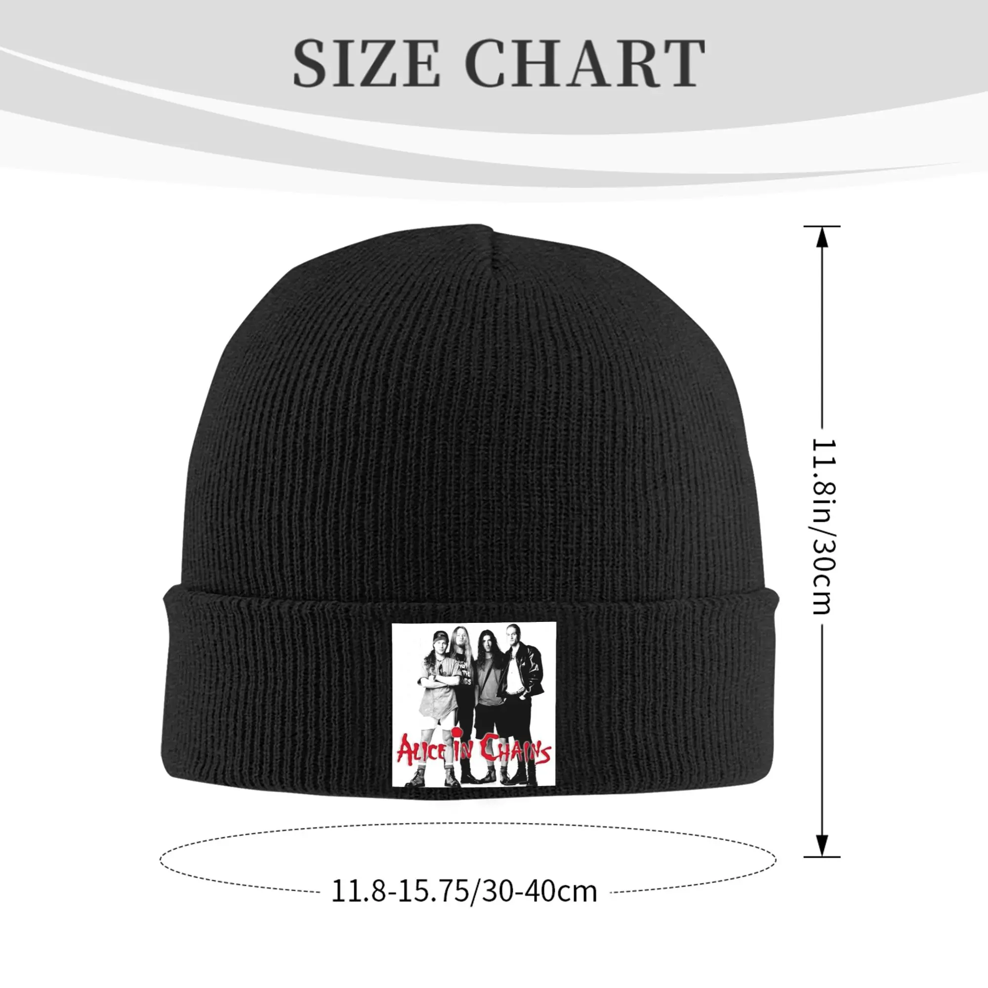 Music Grunge Rock Alice In Chains Screaming Trees Winter Skullies Beanies Hat Warm Autumn Knitted Hat Bonnet Caps for Women Men