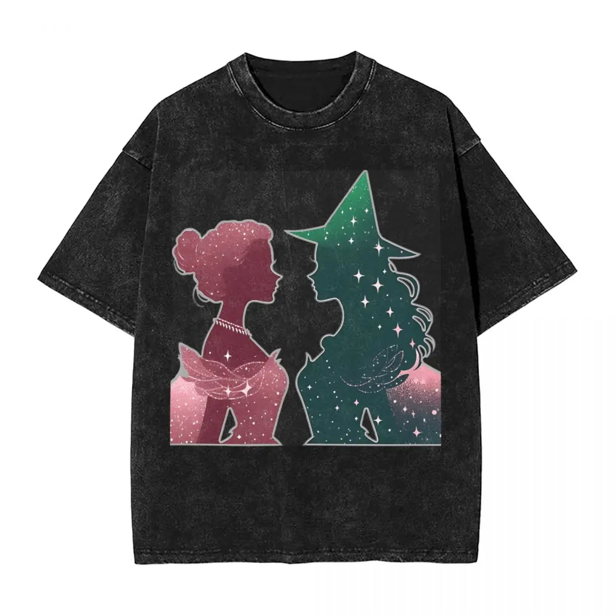 

Men's Elphaba & Glinda Wicked The Musical T Shirts Clothes Beach Streetwear Short Sleeve T-Shirt O-Neck Hip Hop Design Tee Shirt