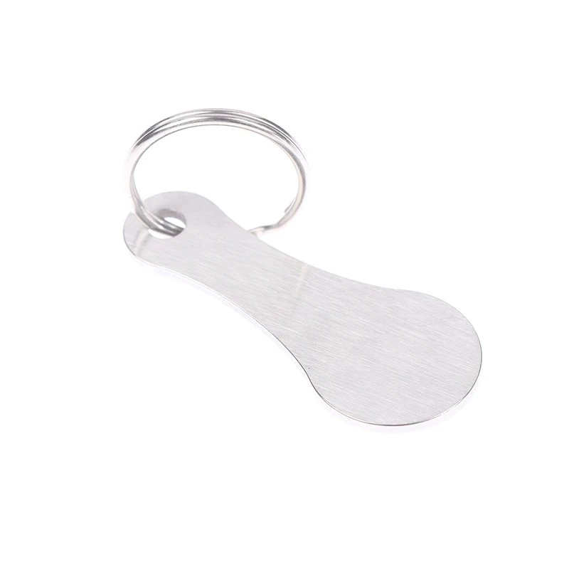 1Pcs 카트 쇼핑 토큰 트롤리 키 키 체인 동전 분기 식료품 슈퍼마켓 홀더 열쇠 고리 금속 반지 변경 잠금 해제 동전