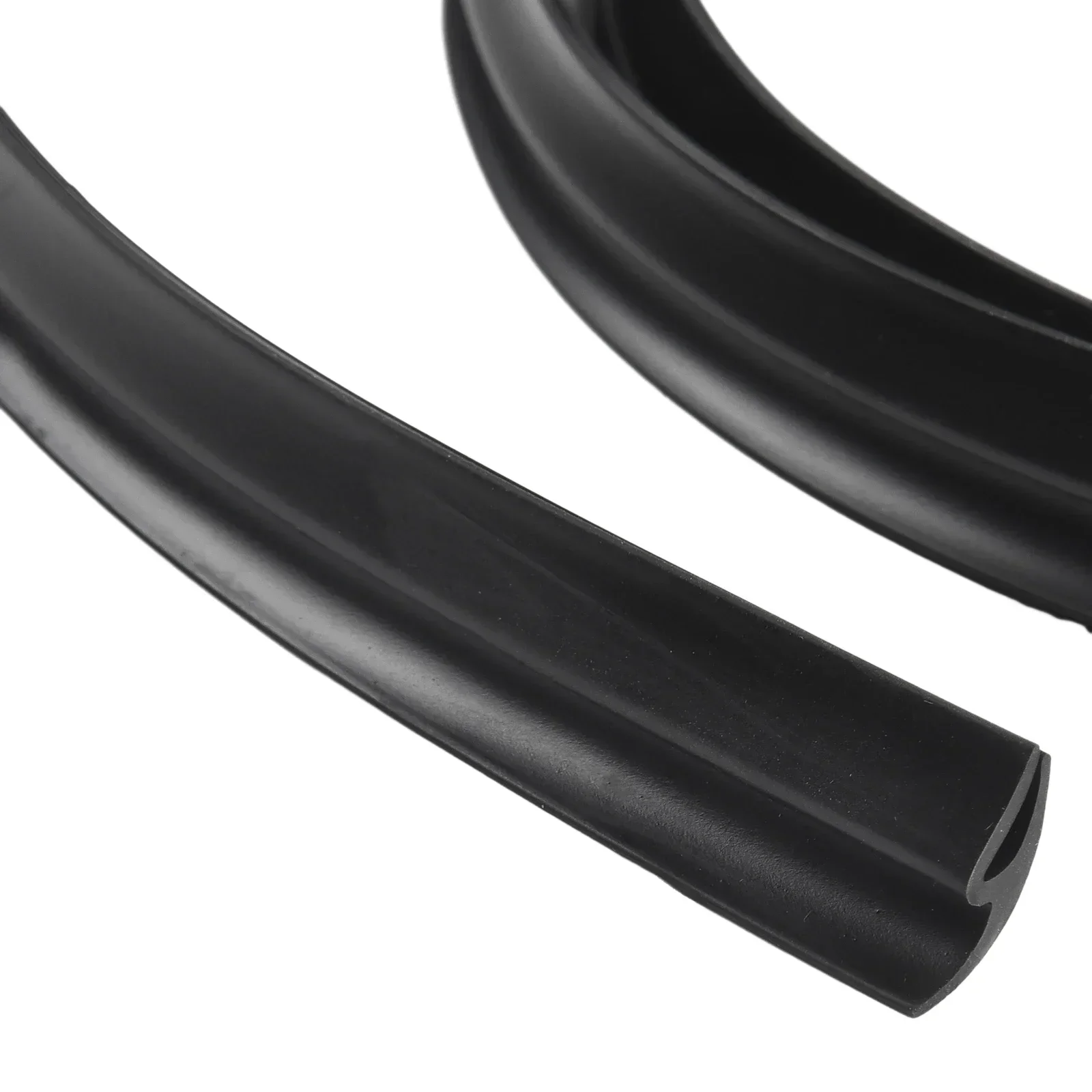 2m Car Front Windshield Sealing Strips Rubber Rear Window Weatherstrip Sunroof Trim H-Type Moulding Sealing Black Accessories