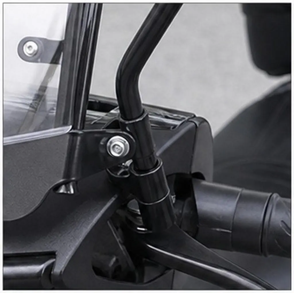 2Pcs Motorbike Rain Guard Film Bracket Corrosion Resistant Steel Support Scooter Handlebar Mount Windshield Holder Outdoor