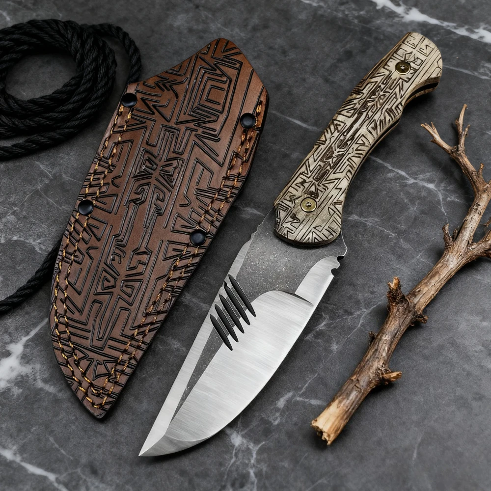 

Прочный портативный нож с фиксированным лезвием, тактический кемпинг, охота, приключения, EDC, многофункциональный уличный походный аварийно-спасательный инструмент