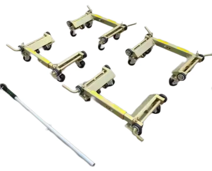 4 PCS For 1Set Auxiliary Wheel Lever Positioning Vehicle Wheel Dolly Jack 4 Vehicle Lever Positioning Wheel Dolly For Car Tire