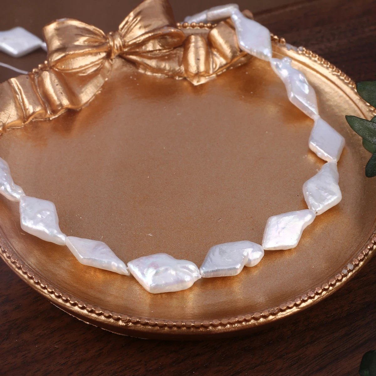 Natural Freshwater Pearl Beads Beaded Diamond White Baroque Pearl Loose Spacer Beads For Jewelry Making DIY Necklaces