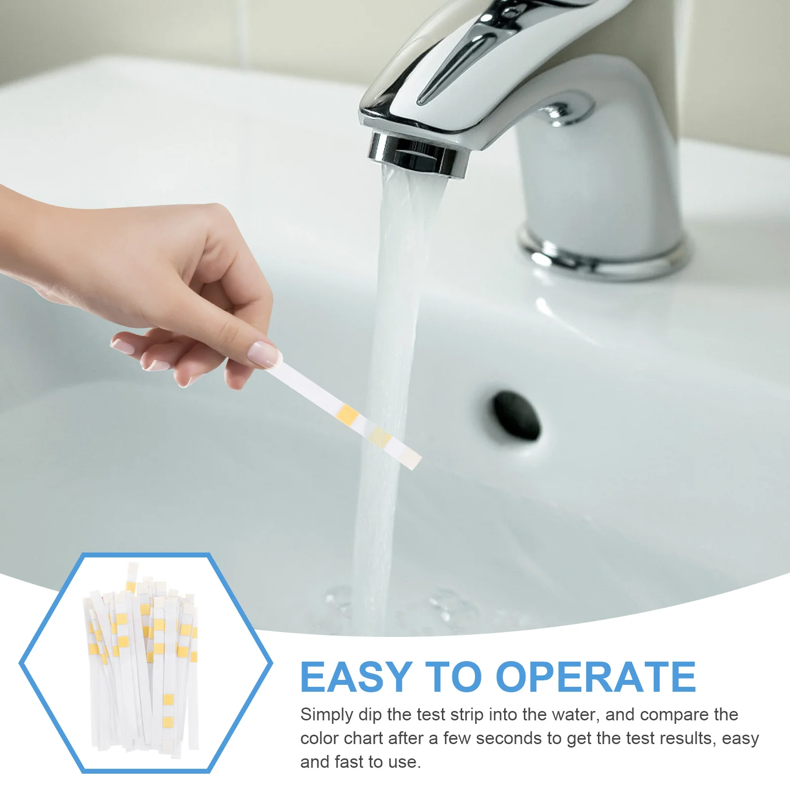 

50Pcs Water PH Testing Strip Multi-Functional Practical Pool Aquarium Spa High Precision Easy Operation PH Test Paper