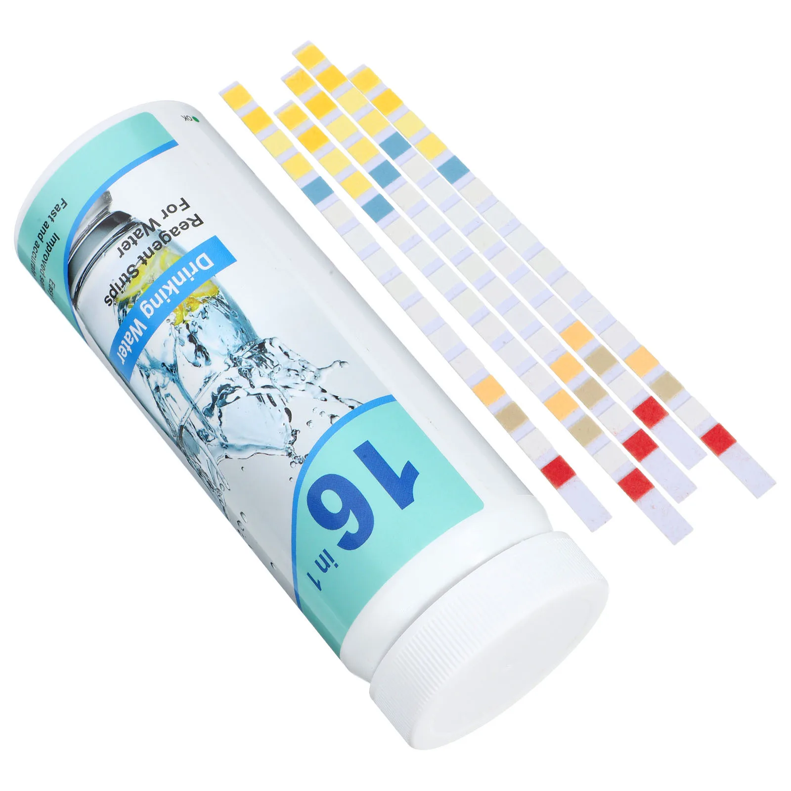

100pcs Quality Test Strips 16-In-1 Drinking Water Testing Strips For Home Use Fast Results Portable Water Tester Instrument