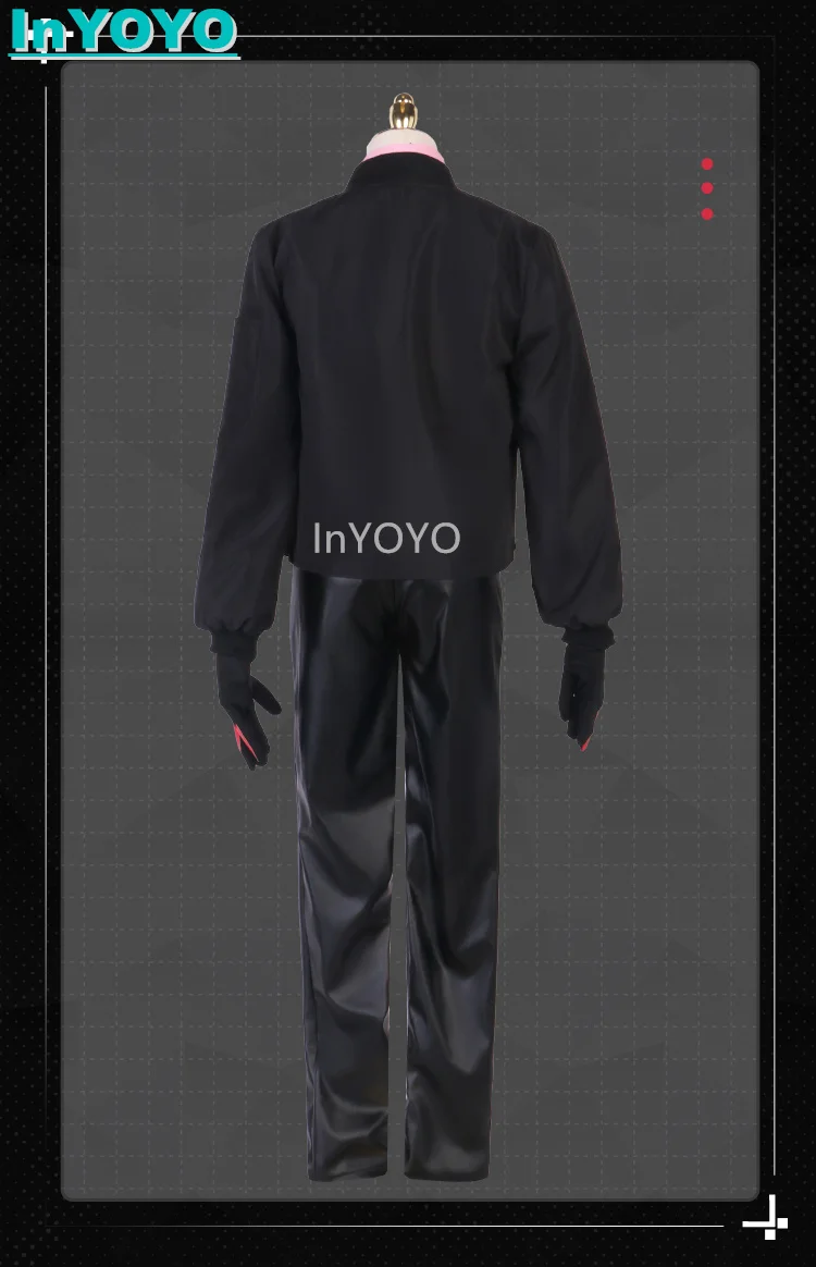 InYOYO Fulgur Ovid Cosplay Costume VTuber Nijisanji EN Noctyx New Clothes Fashion Handsome Uniform Halloween Party Outfit 2023