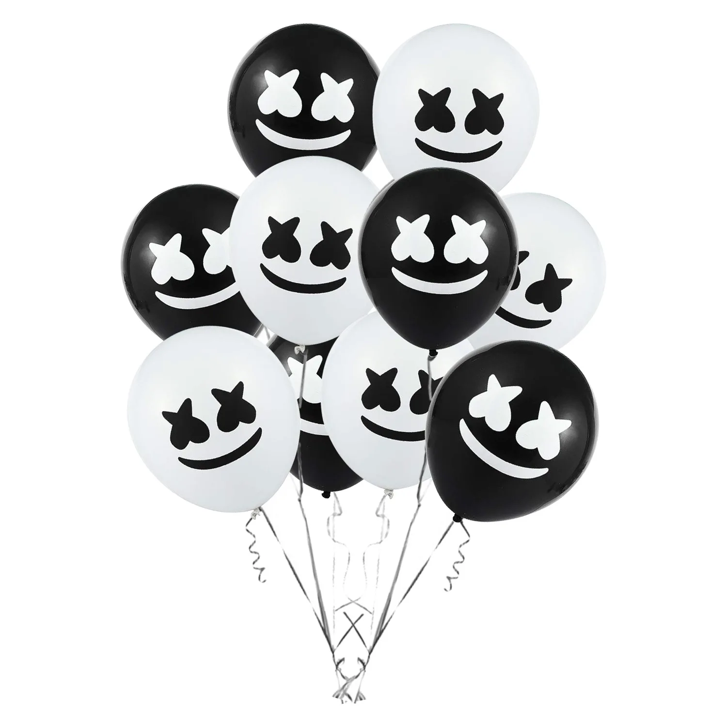 20pcs Marshmallow Theme Party Decoration DJ Cotton Candy 12 Inch Latex Balloon Children's Party Decoration Balloon