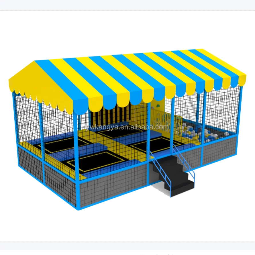Slide Fitness Indoor Playground Kids Outdoor Park Trampoline with Jumping and Play Features Direct From China Factorypromote sal