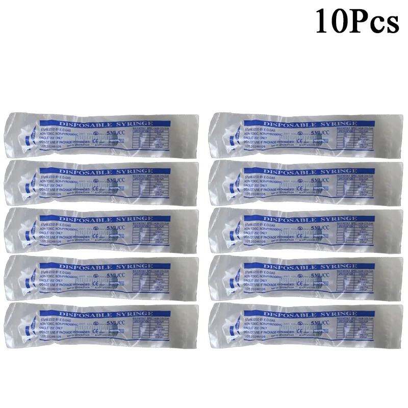 10Pcs 5ML Without Needle Small Measuring Syringe Ink Cartridge Pets With OPP Pet Feeding Syringe Injectors Nutrient Syringes 5ML