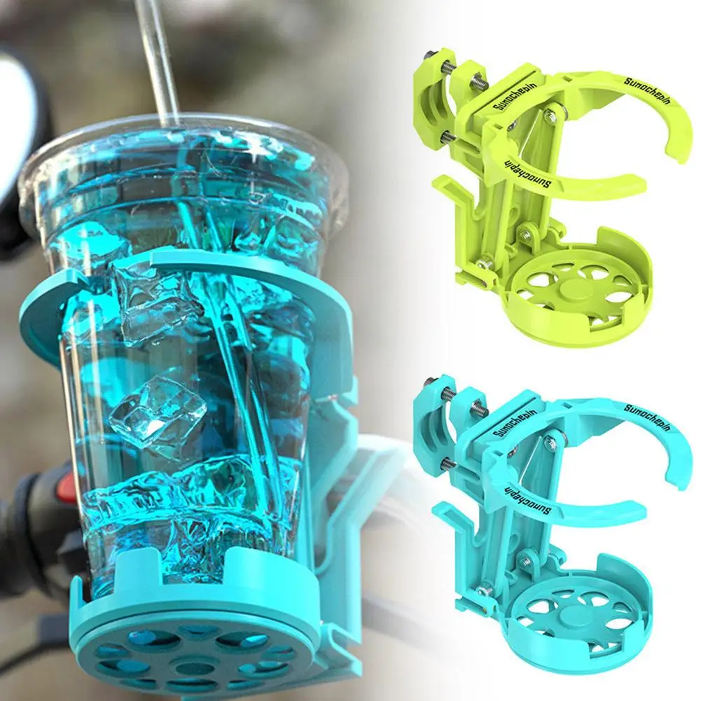 Universal Motorcycle Cup Holder Foldable Electric Bike Water Bottle Mount Handlebar Beverage Drink Bracket for Scooter