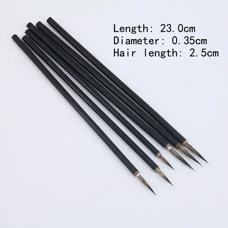 Cabeça de cobre gancho linha fina escova caligrafia chinesa escova caneta escova arte estacionária pintura a óleo escova